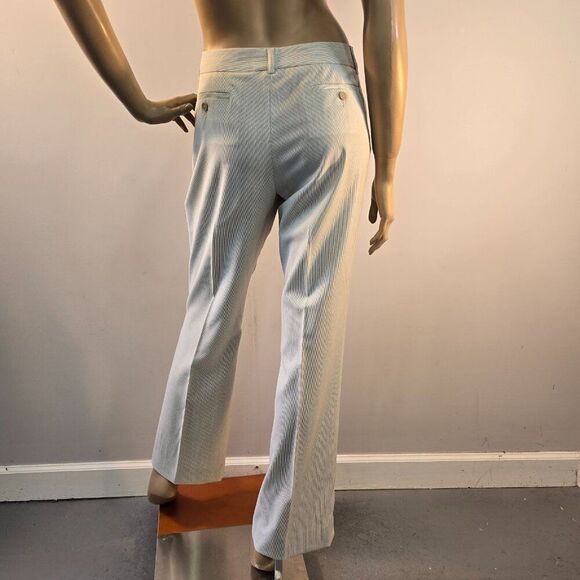 Etro Milano Pant Trousers Pin Stripe Straight Leg Made In Italy Womens Sz 44 IT - Picture 2 of 12